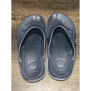 Crocs Kadee II Blue/gray Flip Flop Thong Sandals Iconic Comfort M 5 W 7